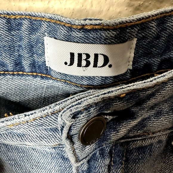 JBD Just Black Denim Women's SZ 31 Distressed Jeans Medium Wash - Picture 3 of 10